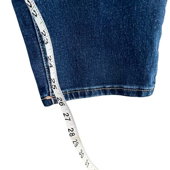 Nanette Lepore Belle Ankle Jeans 16 Blue Slim Skinny High Rise Stretch Comfort - Picture 9 of 12